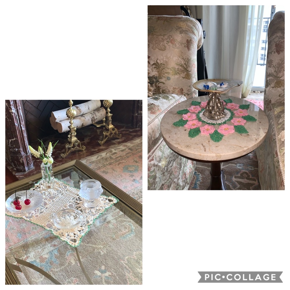 Vintage Antique doilies: A Set of 2